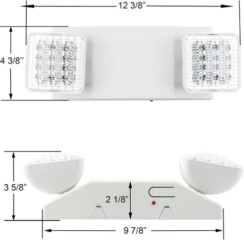 Vista 6 de Luz de emergencia LED para negocios, batería de respaldo, paquete