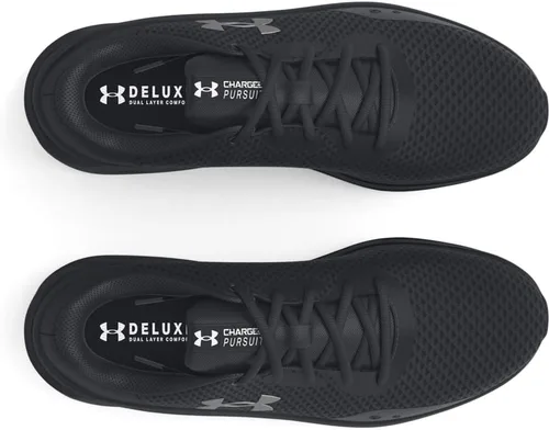 Vista 2 de Under Armour Charged Pursuit 3 - Tenis de correr para mujer, Negro
