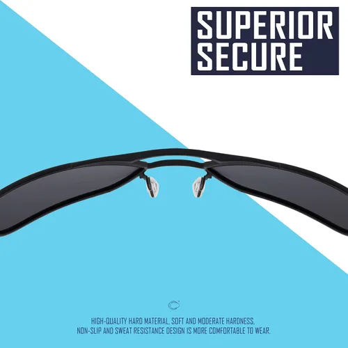 Vista 4 de SAUCER Kit de goma de repuesto para nariz y orejeras para orejeras para gafas de sol Oakley OO4142