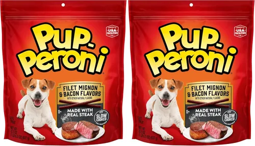 Vista 32 de Pup-Peroni Prime Rib - Golosinas para perros con sabor a costilla, bolsa de 38 onzas (paquete de 4)
