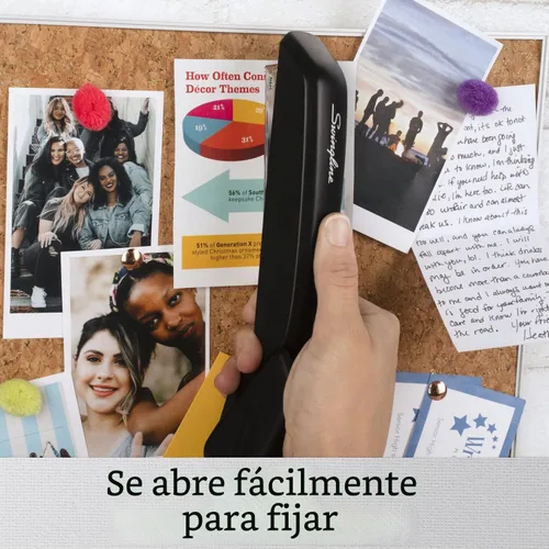 Vista 6 de Swingline grapadora estándar, versión eco, capacidad para 15 hojas., Negro