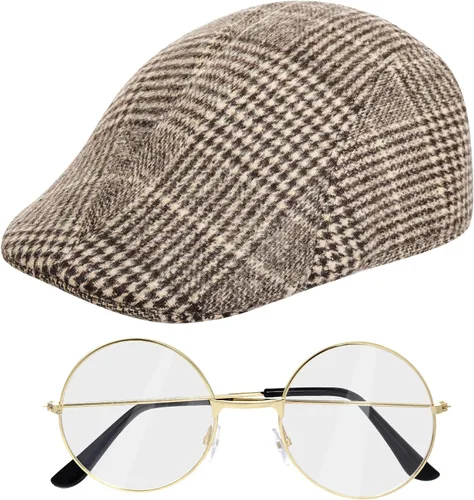 Vista 13 de HOVEOX Conjunto de accesorios de disfraz de detective: sombrero, disfraz de disfraz, accesorio para Halloween