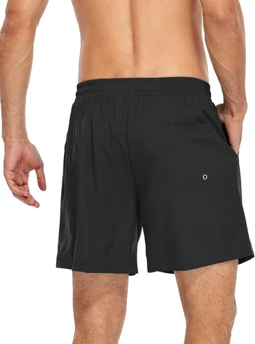 Vista 3 de Century Star Mens Swimming Trunks with Compression Liner Swim Trunks Men Quick Dry Board Shorts Bathing Suit with Pockets
