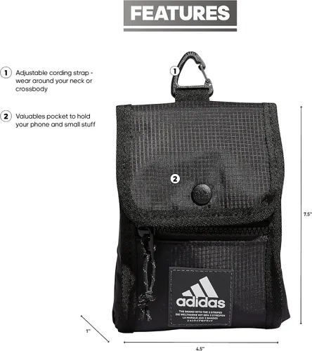 Vista 2 de adidas Cartera cruzada para viajes y festivales