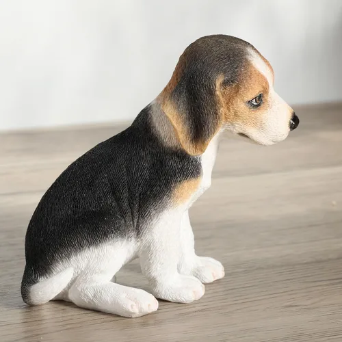 Vista 7 de Veronese Design Figura pintada a mano de resina Beagle de 3 7/8 pulgadas