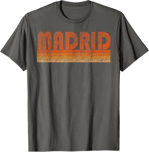 Vista 104 de clásico Retro Madrid playera, hombre 3XL, Asphalt Negro