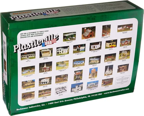 Vista 2 de Bachmann Trenes - PLASTICVILLE U.S.A. EDIFICIOS – KITS CLÁSICOS - CASA ESCOLAR w/Equipamiento de juegos - Escala O