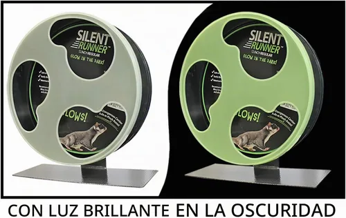 Vista 2 de Silent Runner - Rueda de ejercicio regular de 12 pulgadas, silenciosa, rápida y duradera, deslizadores de azúcar, hámsters, ratas hembras, ratones