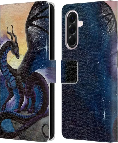 Vista 203 de Head Case Designs Officially Licensed Carla Morrow Galactic Entrancement Dragons Leather Wallet Case Compatible with Samsung Galaxy A07 4G