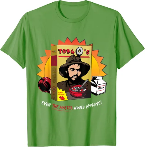 Vista 17 de Torgo Camiseta de película de culto de cereales, Negro, S