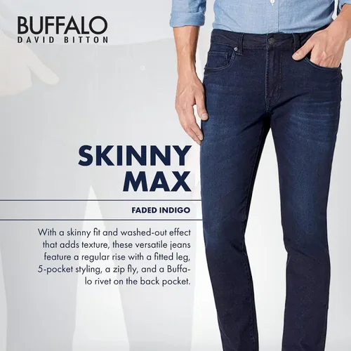 Vista 3 de Buffalo David Bitton Jeans Skinny Max para hombre