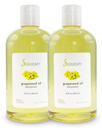 Vista 13 de Aceite de uva prensado en frío sin refinar 100% natural disponible a granel Portador para aceites esenciales, cara, piel, crema hidratante