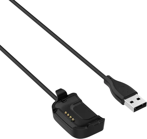 Vista 2 de Cables de cargador para reloj inteligente compatibles con Yamay SW020/Willful ID205 Smart Watch, cargador de repuesto de cable de carga USB de 39.4
