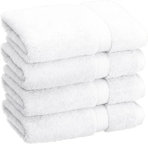 Vista 110 de BNM Toallas de Algodón Egipcio de Peso Pesado, Ideales para Baño, Ducha, Spa, Hotel, 800 GSM, Toallas Faciales/de Aseo, Toallas de Mano, Toallas