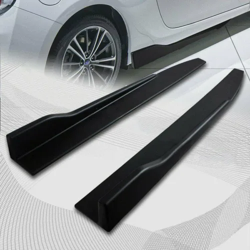 Vista 5 de Q1-TECH, 5 piezas de borde delantero + falda lateral Rocker Winglet Canard difusor ala compatible con Kia Forte Koup Coupé 2014 2015 2016 / 2