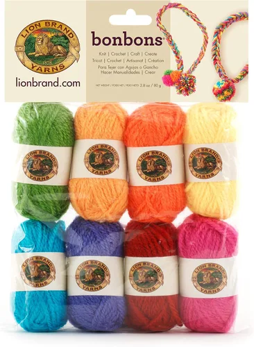 Vista 13 de Lion Brand Yarn Paquete de hilo BonBons Brights