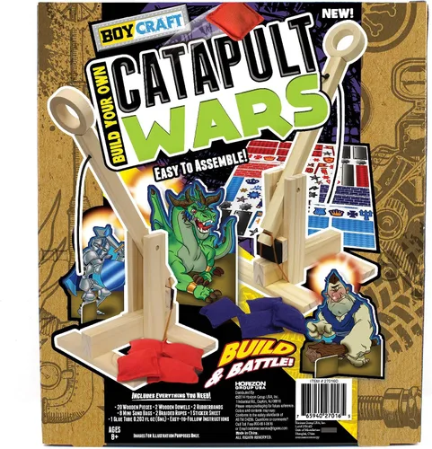 Vista 4 de Kit para construir y luchar con 2 catapultas, de Craft Catapult Wars