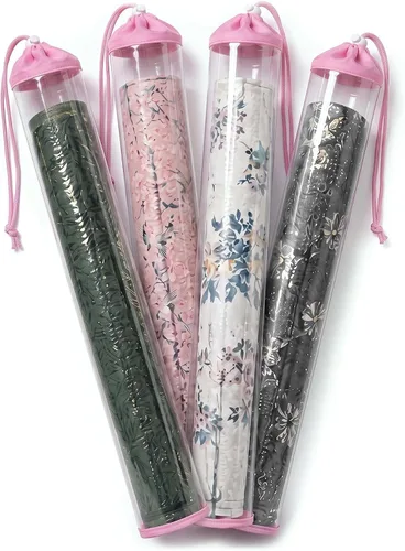 Vista 16 de 4 piezas de 33.5" transparente Mahjong Mat Bag, negro, cremallera