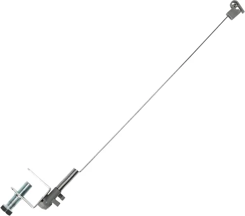 Vista 6 de Household Essentials Cable de hierro con abrazadera para tablas de planchar, varita de resorte flexible de 20 pulgadas, uso de mano derecha