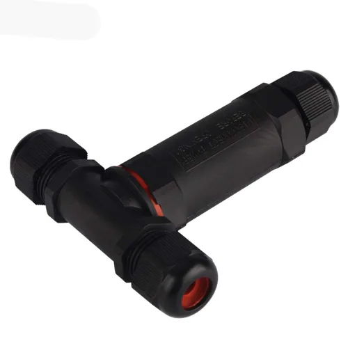Vista 8 de Caja de conexiones de 3 pines al aire libre IP68 impermeable conector de cable eléctrico, caja de cable de alimentación externa adecuada para vallas