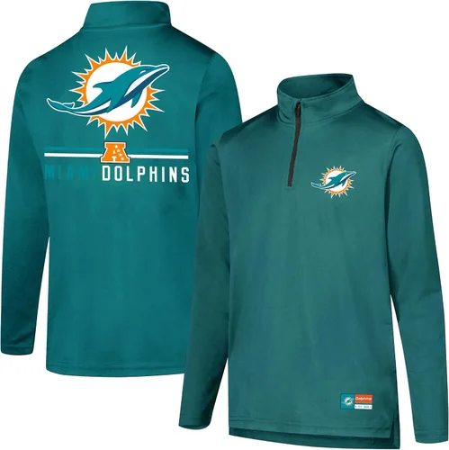 Vista 18 de Ultra Game - Camiseta juvenil NFL oficial con cremallera de un cuarto y manga larga súper suave