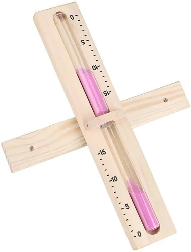 Vista 9 de Reloj de arena para sauna Temporizador de arena de 15 minutos de madera para sauna Temporizador de arena Montado en la pared Reloj de arena