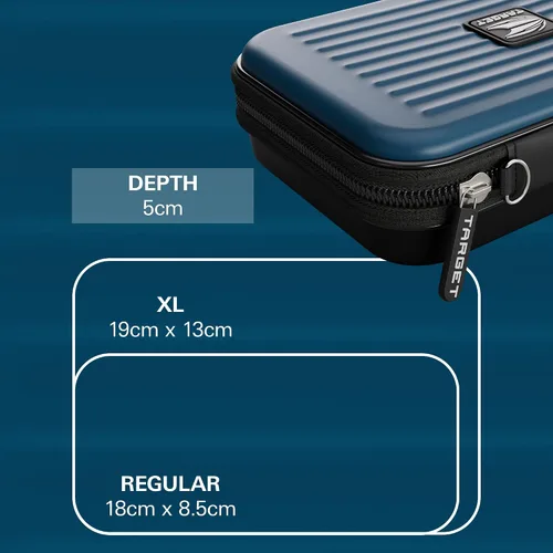 Vista 6 de Target Darts Takoma XL - Estuche tipo cartera para dardos, Negro - Capacidad para 6 dardos, Soporte protector de EVA con bolsas de doble cierre