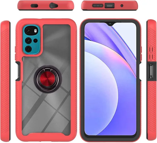 Vista 26 de Funda compatible con Xiaomi Poco X3 NFC, compatible con Xiaomi Poco X3 Pro/Poco X3 Ring Stand 3 en 1, color negro