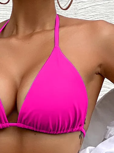Vista 12 de Rajputana Conjunto de bikini para mujer, traje de baño brasileño de dos piezas con tanga