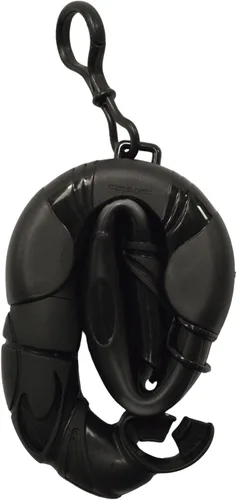 Vista 4 de Scuba Choice Silicone Roll-up Nautilus Snorkel with Storage Case, Compact 15" Flexible Snorkel, 3-1/2" Container, Easy to Pack & Store, Includes