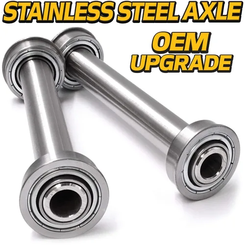 Vista 6 de OEM Actualización de acero inoxidable buje de rueda delantera a rodamiento conversión para Husqvarna RZ4824, RZ4824F, RZ5426, RZ54i Cortacéspedes