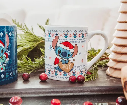 Vista 4 de Disney Lilo & Stitch - Juego de 2 tazas de cerámica, tazas de café para expreso, té, cada uno tiene capacidad para 14 onzas
