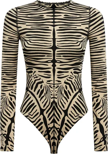 Vista 5 de Wolford Aurora Zebra String Body para mujer