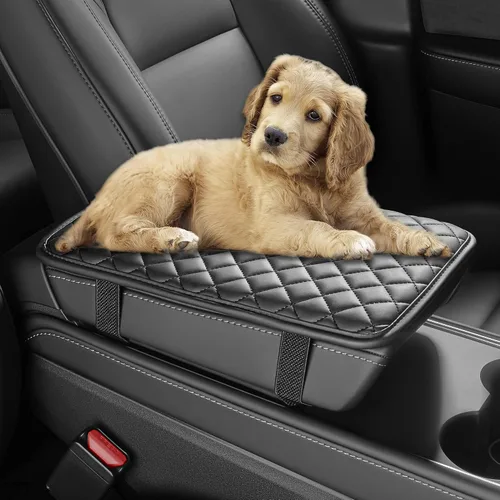 Vista 2 de HighnessHwoo Fundas para Apoyabrazos de Coche, Cubierta para Consola Central del Vehículo, Almohadillas Organizadoras de Almacenamiento Central