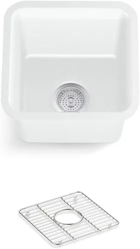 Vista 18 de Kohler K-8223-CM5 Cairn - Grifos para fregadero de cocina, color beige mate