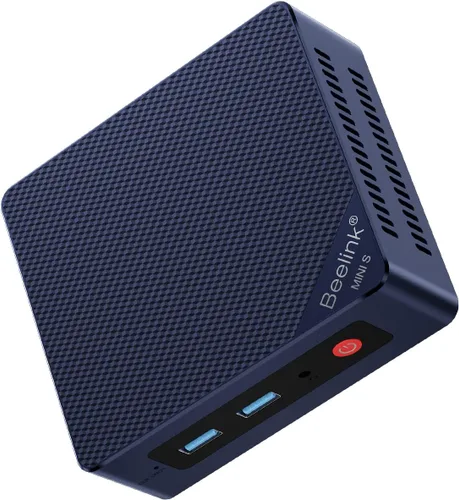 Vista 13 de Beelink ME Mini PC, NAS de escritorio Intel N95 12G LPDDR5, 1TB M.2 PCIe 3.0x1 SSD, 6 x ranuras SSD M.2, LAN dual 2.5G/servidor