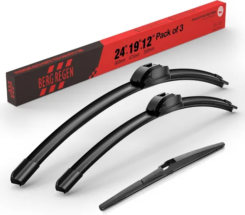 Vista 93 de BERG REGEN Escobillas limpiaparabrisas de 15"+15" con escobilla trasera de 13" - Juego de repuesto automotriz para Jeep Wrangler JK 2008 2009 2010
