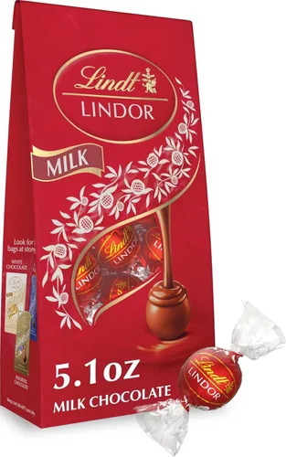 Vista 74 de Lindt Lindor - Trufas de chocolate extra oscuro 60 %, caramelo de chocolate negro con centro de trufa suave y derretida, ideal para regalar, 5.1