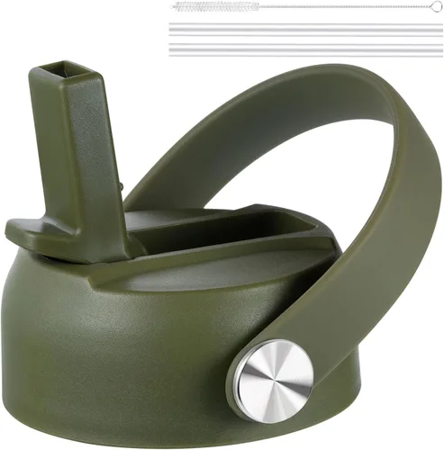 Vista 13 de FLORAPELL Tapa de popote para botellas de agua de boca ancha Hydro Flask, tapas superiores con popote compatible con Hydro Flask de 32 y 40 onzas