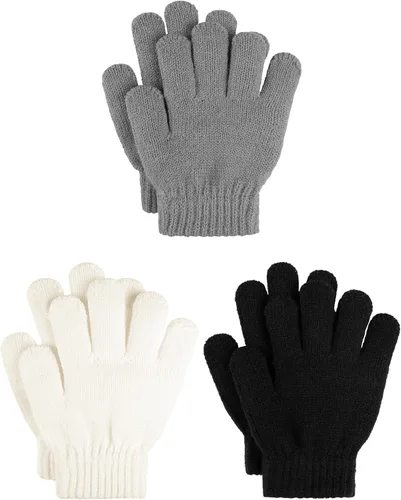 Vista 16 de Cooraby 3 pares de guantes de invierno para niños, gruesos y cálidos
