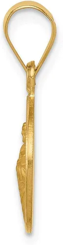 Vista 2 de Colgante de medalla de San Judas de oro amarillo macizo de 18 quilates patrón católico 0866in x 0512in