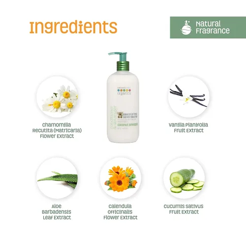 Vista 3 de Nature's Baby - Acondicionador y desenredante para bebés, formulado específicamente para problemas y pieles sensibles, sin desgarros, sin sulfato ni