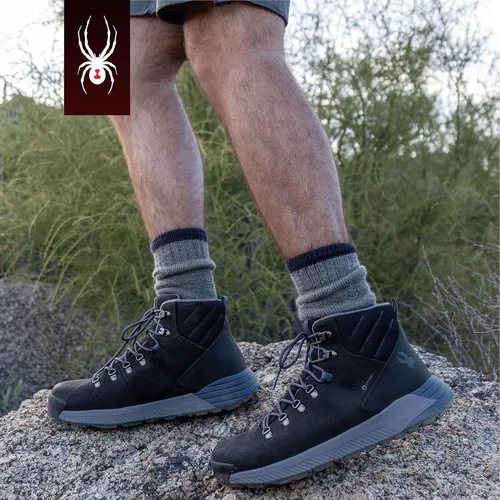 Vista 4 de Spyder Mens Blacktail Hiking Boot Waterproof Leather Increased Traction