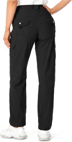 Vista 2 de Pantalones tipo cargo enrollables para mujer impermeables ligeros de secado rápido bonitos bolsillos