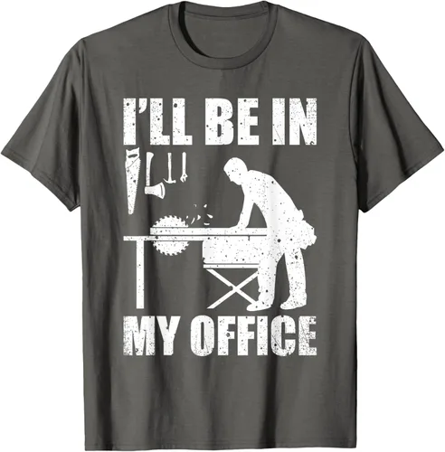 Vista 90 de Camiseta divertida de manga corta para hombre, carpintería, carpintería, carpintería, regalo Negro