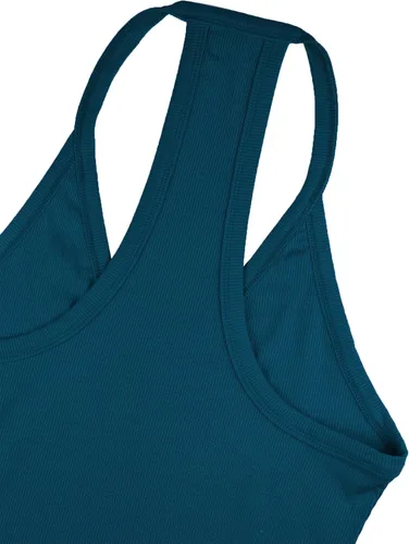 Vista 4 de iGENJUN Paquete de 3 camisetas de entrenamiento para mujer, espalda cruzada, básicas, para verano, 2025, cuello en V, ajustadas, acanaladas sin