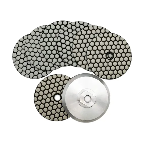 Vista 16 de SHDIATOOL Almohadillas de pulido de diamante seco de 4 pulgadas, grano 50, almohadillas de lijado de diamante, almohadillas de pulido para granito