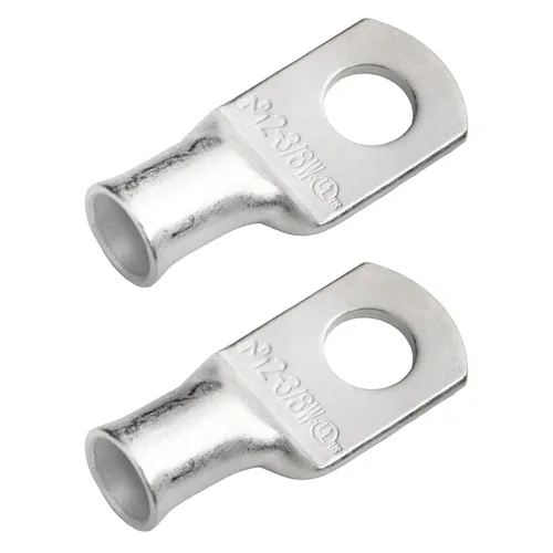 Vista 142 de SELTERM 5 piezas terminales de cable de cobre estañado 1/0 AWG perno de 1/2", extremos de cable de batería, terminales de anillo, conectores