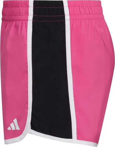 Vista 7 de adidas Pantalones cortos Pacer tejidos con cintura elástica grande para niña