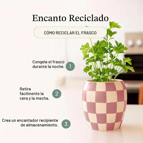 Vista 5 de Paddywax Checkmate - Vela perfumada pintada a mano, lavanda mimosa, 11